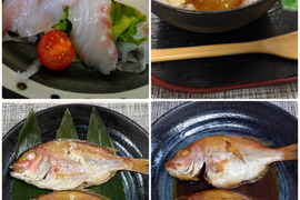 【お中元熨斗対応】糸島鯛の簡単おかずシリーズ‼️
鯛煮付け、塩焼き、カルパッチョ、鯛漬けが、時短で魚が食卓に！