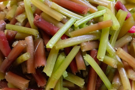 山菜ミズ　皮むき済みすぐ調理OK　シャキシャキネバネバ　白神山麓天然