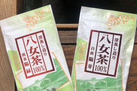 【ポスト投函】2023年新茶⭐︎八女茶100%!!煎茶と白折100ｇ2本セット。