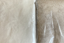 小麦で作った薄力小麦粉1kgと薄力全粒粉500gセット 桜島の大自然の恵み 栽培期間中、農薬肥料不使用