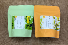 宮崎県の太陽の光をたっぷり浴びて育った カモミールティー・モリンガ茶セット　（2g×10P　2袋）