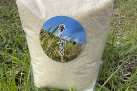 令和5年度産白米♪ツヤツヤ粒立ち最高！農薬化学肥料不使用！佐賀県産夢しずく5kg
