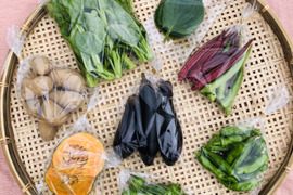 (単身者向け)未来へつなぐ 固定種・在来種 自然栽培野菜セット60サイズ　農薬不使用　動物性有機肥料不使用