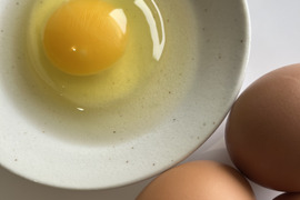 国内流通約5％　純国産鶏「もみじ」が産む大和高原の平飼い卵