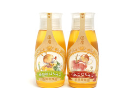【お得な2本セット】｢蜂蜜専用チューブタイプ」
☆〈500g×2本〉純粋国産晩白柚・りんご