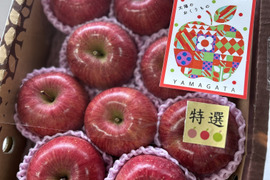 【コンテスト特別賞✨受賞園地】山形県産サンふじりんご【特秀3キロ】熨斗対応致します