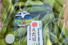 【自然栽培】　採れたて枝豆を発送　湯上り娘（さや）　500ｇ　農薬・化学肥料不使用栽培　クール便