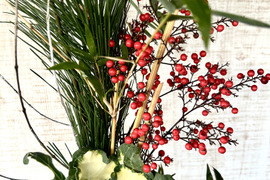 【正月用、松竹梅】新しい一年の始まりにふさわしいお正月用 切花セット花瓶に生けるだけ。凛としたお正月花。派手すぎず、長く楽しめる組み合わせ、年末年始のお花としてお使いいただけます。贈り物にもピッタリ。