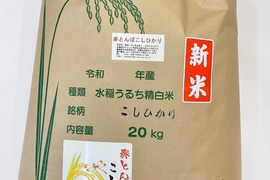 令和5年産 石川県産 エコ栽培米 農薬不使用 化学肥料不使用 除草剤不使用 「赤とんぼ」コシヒカリ 白米 20kg