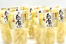 沢山のご要望に応えた大容量商品！白宝らっきょう酢漬け９０ｇ×１４Ｐ
