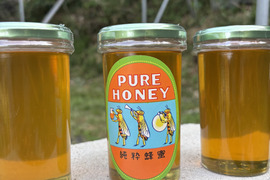 R8.みつばちからの夏の贈りもの西洋蜜蜂の夏蜜
大阪産　キウイ畑の生はちみつ