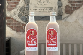ノンアルコール・ノンシュガー【いちご甘酒】群馬のやよいひめと群馬県川場村の【雪ほたか】糀を使ったコラボ商品（500ml×3本）
