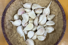 【メール便送料無料】自然栽培　にんにくばら　250ｇ