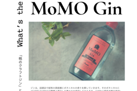 桃のクラフトジン「MoMO GIN Wood」