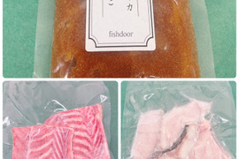 【セット】どデカ真鱈の切り身２㎏　アブラツノザメ剥き身1P  スルメイカ真鱈子2P