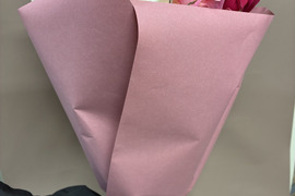 フラワーバレンタインにも　想いを伝える バラの花束（ピンク）