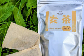 【栽培期間中農薬・化学肥料不使用  六条大麦使用！】土を育てる麦茶2袋セット　（10g×17包×2袋）水出し・煮出し対応　ノンカフェイン