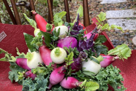 【ギフト】野菜ブーケ【カラフルなミニ野菜】ファーマーズヤード【お誕生日】【開店祝い】【周年祝い】【お供え】
