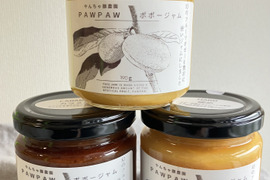 幻のフルーツポポーを贅沢に使用しジャムにしました　3個入り【スタンダード1個、硬め1個、カラメル1個】