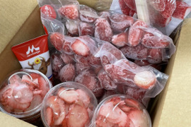 冷凍紅ほっぺ1kg（500g×2袋）と削り苺紅ほっぺ（3カップ）本州の方限定