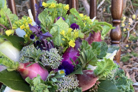 【ギフト】野菜ブーケかごタイプ【カラフルなミニ野菜】【お誕生日】【開店祝い】【周年祝い】【お供え】