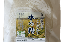令和7年産 新米 石川県産 有機栽培米 コシヒカリ 水の精 白米 1.5kg