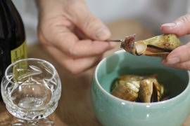 高知の絶品おつまみ！海の香り感じる 味付けチャンバラ貝 煮付け 1kg 500g×2 醤油味付け☺️