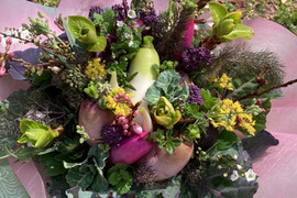 【期間限定】【春ギフト】花と野菜をミックスしたブーケ ブーケタイプ【カラフルなミニ野菜】ファーマーズヤード【お誕生日】【開店祝い】【周年祝い】【お供え】