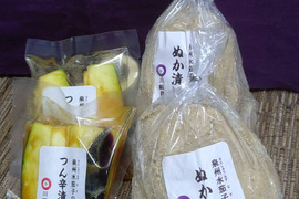 川﨑農園2種類セット（泉州水なすの糠漬け・つん辛漬け各３袋）