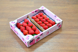 今話題のいちご「あまりん」2パックセット