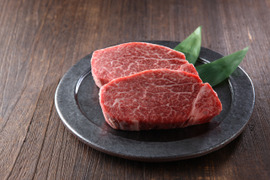 【希少】八崎牛 シャトーブリアン・ ミニステーキ約100ｇ(50g×2枚）