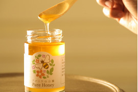 【非加熱　お花の香りたっぷり山手育ちの天然はちみつ】アメリカ山公園Pure　Honey（内容量165ｇ）