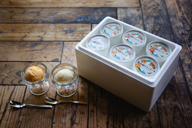 旬の美味しさを閉じ込めました　新発売　果樹園のジェラート『柑橘食べ比べセット』6種類6個入り　配達日時指定便 杉山農園