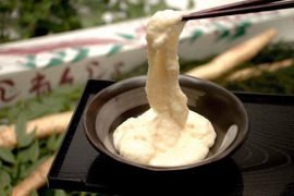 (熊本)【球磨産】ふわっ、もち、とろろの桑原農園の自然薯(カット物)1kg 冬はお鍋がおすすめ！