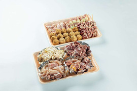 ハーフセット【焼き鳥20本＋かしわ焼肉800g】2～3人前（特製焼き鳥タレ/オリジナル梅ペースト/特製味噌ダレ付）