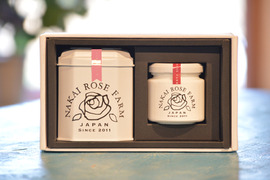 【贈答】春薔薇５包＋ローズコンフィチュール90g/甘く華やかな香り♪薔薇づくしのティータイムギフト