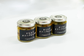 【3本セット】とらふぐ・あらかぶ・まいわしのオリーブオイル漬（大サイズ）