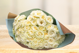 【純白】白バラ50本｜誓い・ウェディング・記念日に