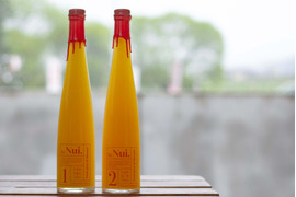 la Nui.　ストレートジュース飲み比べ２本セット　大見産早摘み不知火500㎖/本×1本+大見産完熟不知火500㎖/本×1本　自然栽培不知火使用