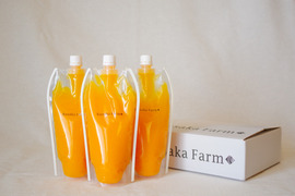 【父の日ギフト】日下みかんストレートジュース　パウチ500ml×3本(化粧箱入)