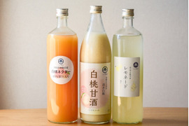 白桃甘酒、白桃ネクター、レモネードセット　900ml  3本入　【母の日ギフト】
