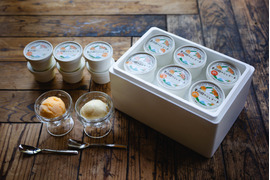 新発売　旬の美味しさを閉じ込めた　果樹園のジェラート『柑橘食べ比べセット』6種類12個入り　配達日時指定便 杉山農園