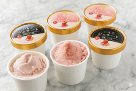 越後姫いちごアイス10個セット （越後姫ジェラート5個  越後姫シャーベット5個)