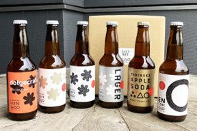 りんご園のシードル6種セレクション｜定番飲み比べセット　品種や酵母の違いを楽しむノンアル入り6種類セット