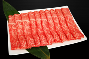 【冬ギフト】「さつま福永牛」黒毛和牛すきやき肉【赤身】320g「熨斗対応可」