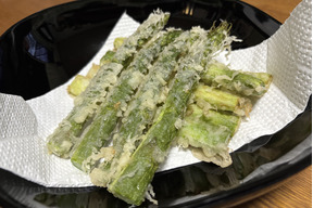 アスパラの天ぷら