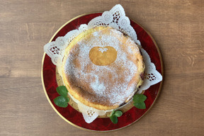 ミニトマト入りチーズケーキ