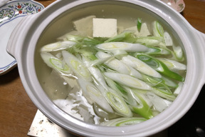 我が家の定番！ねぎたっぷり湯豆腐