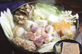 【令和7年１月大雪被害200円寄付】 青森シャモロック  地鶏鍋もできる少人数セット つみれ300g・正肉200g・塩スープ200g