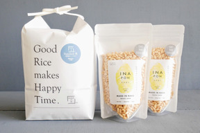 【もっちりコシヒカリ5kg 】と【やみつきイナポン2袋】のセット